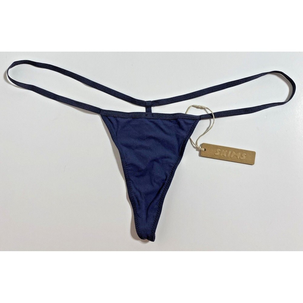 Skims Fits Everybody Micro Thong Women’s 3X Plus Deep Royal Blue Sexy Sultry NEW